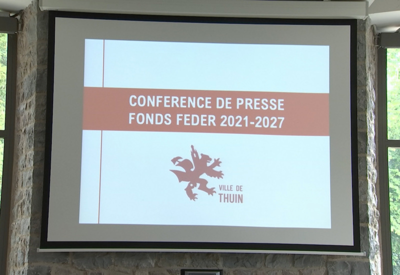 Thuin présente ses projets d'aménagements dans le cadre du Fonds Feder 2021-2027