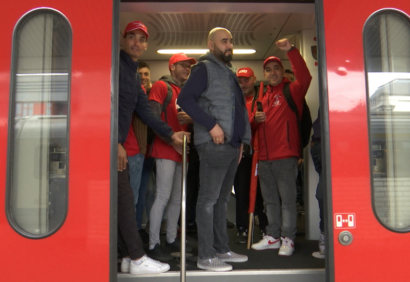 Les syndicats carolos manifestent à Bruxelles