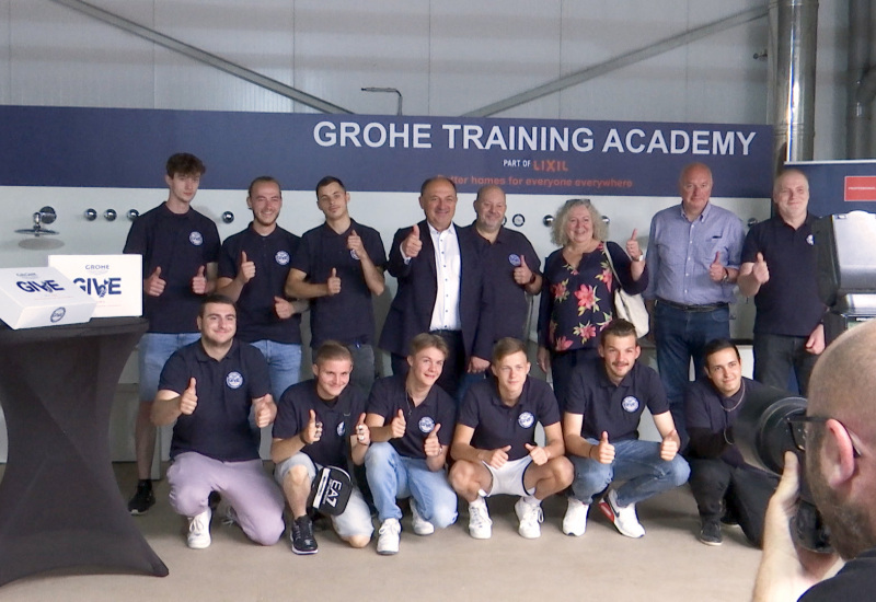 Willy Borsus en visite à l'IFAPME à Charleroi