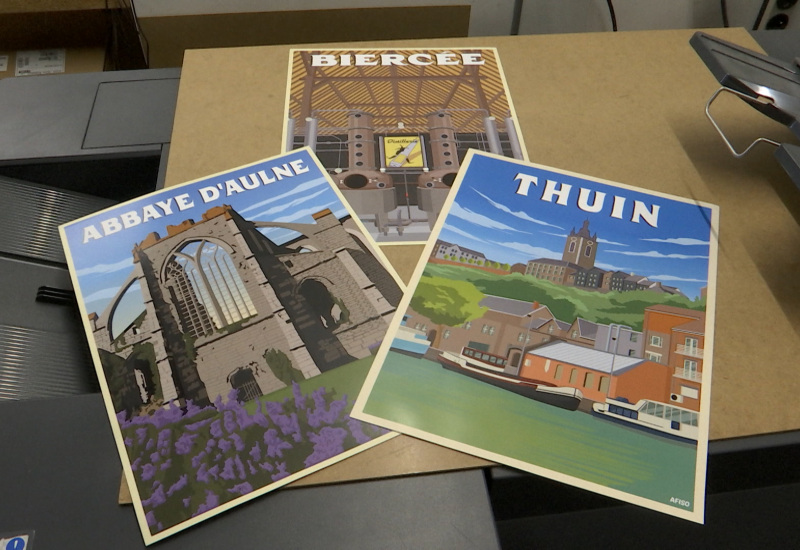 Cadeaux de chez nous: des posters à l'effigie de la ville de Thuin