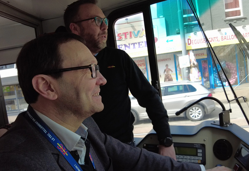 Le directeur du TEC Charleroi se glisse dans la peau d'un conducteur de tram