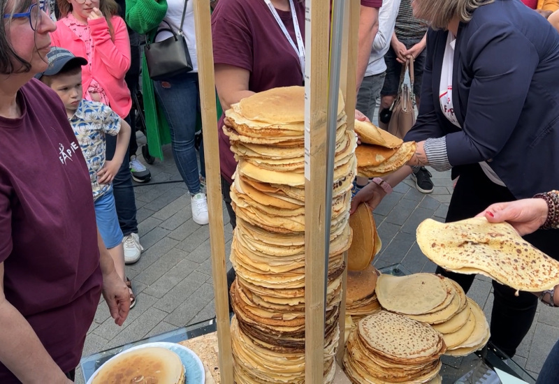 Crêpes : Pas de record du monde à Charleroi 