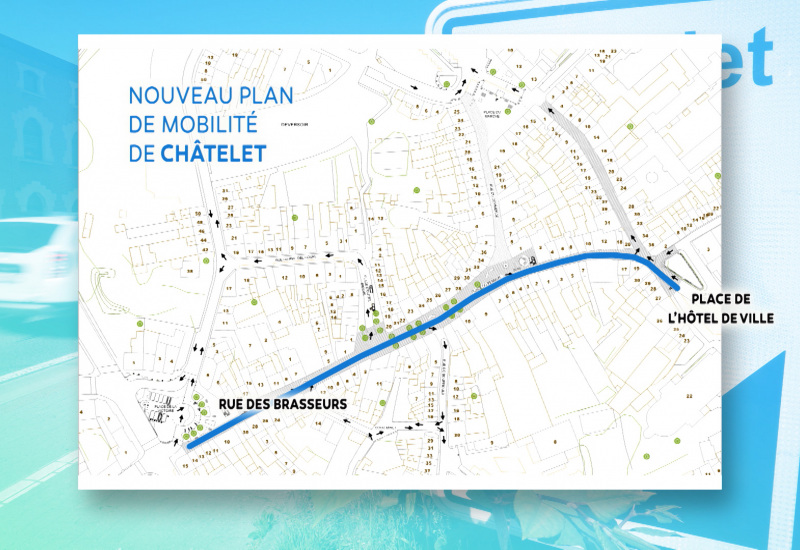 Un nouveau plan de mobilité dans le centre-ville de Châtelet