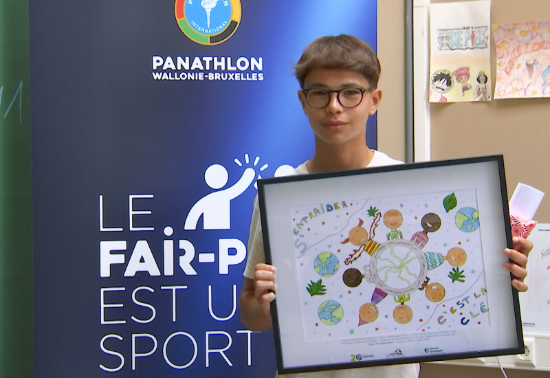 Fontaine-l'Evêque : un élève de l'athénée lauréat au concours du Panathlon Wallonie-Bruxelles