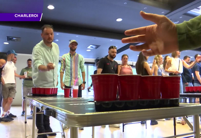 Le premier championnat de Belgique de Beerpong a eu lieu à Charleroi 