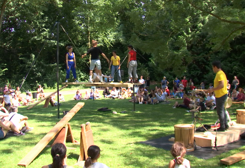 Le Parc Bivort transformé en cirque ouvert pour les Quartiers Libres 