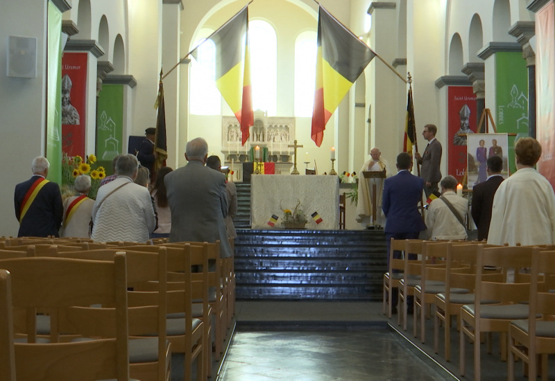 Un Te Deum et d'autres processions pour fêter la Belgique à Lobbes 