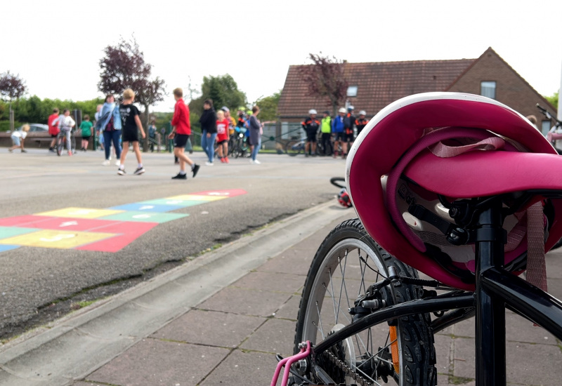 Semaine de la mobilité : les élèves de l'école à vélo 