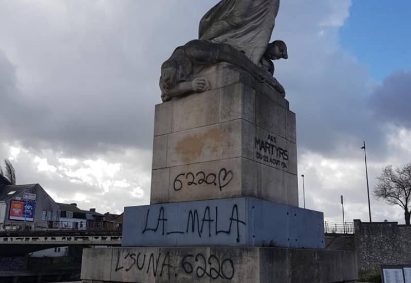 Tamines: le monument des martyrs vandalisé ! 