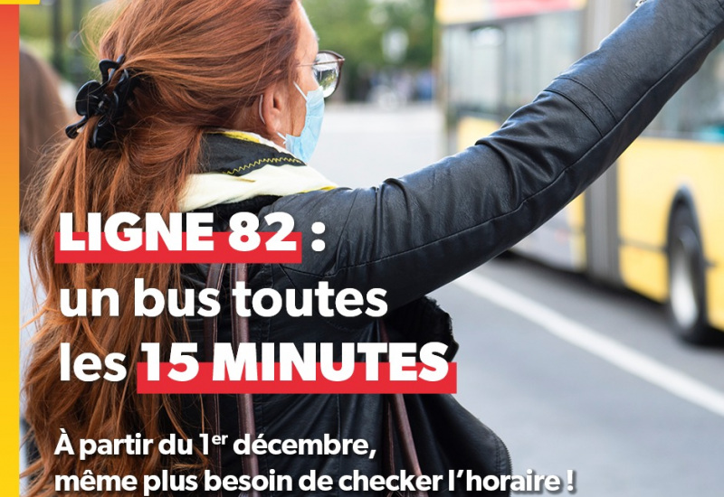 TEC: la ligne 82 Mons-Trazegnies double sa fréquence 