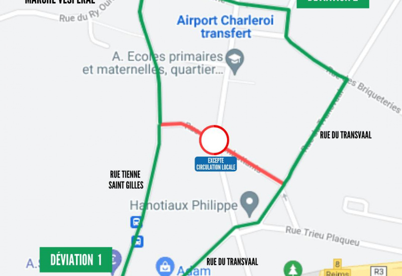Couillet: travaux à la rue des Combattants 