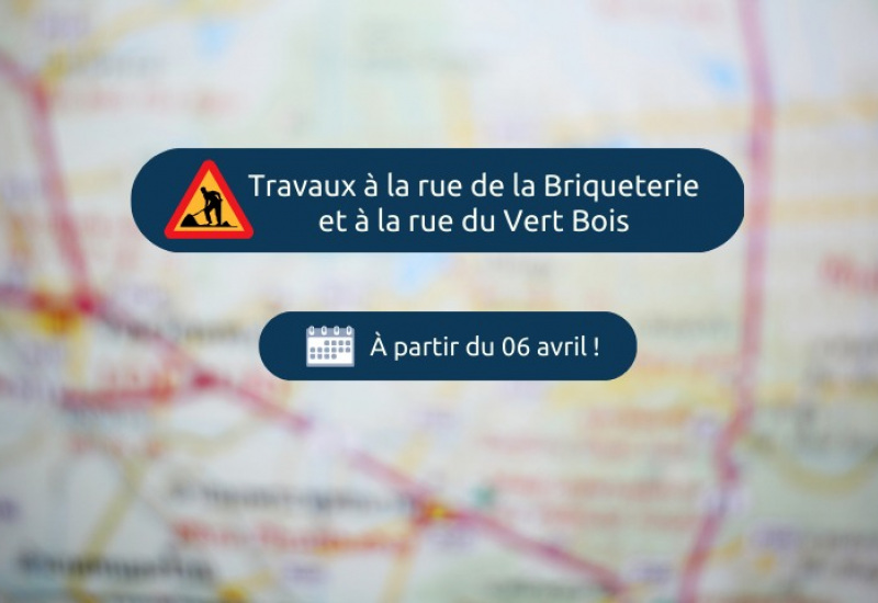 Montigny-le-Tilleul: Travaux à la rue de la Briqueterie et à la rue du Vert Bois à partir du jeudi 6 avril