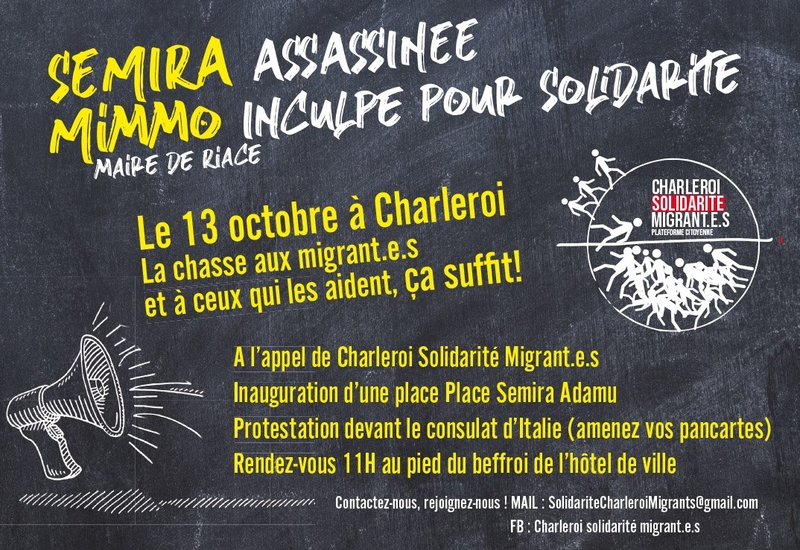 Le collectif "Solidarité Charleroi migrant.e.s" lance un appel au rassemblement