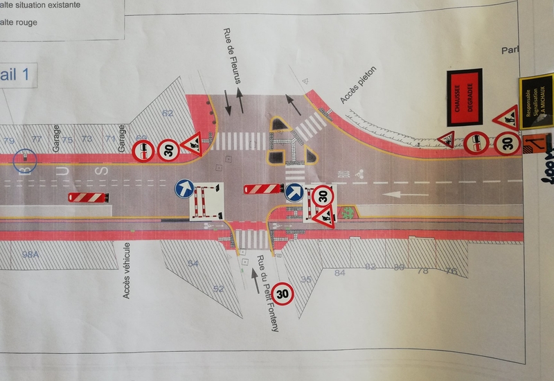 Châtelet: suite des travaux à la rue de la station