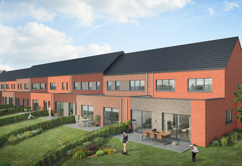 Pont-à-Celles: construction de 9 maison basse énergie 