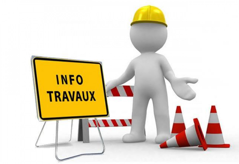 Courcelles:  travaux à la rue de Luttre