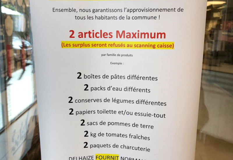 Les magasins pris d'assaut
