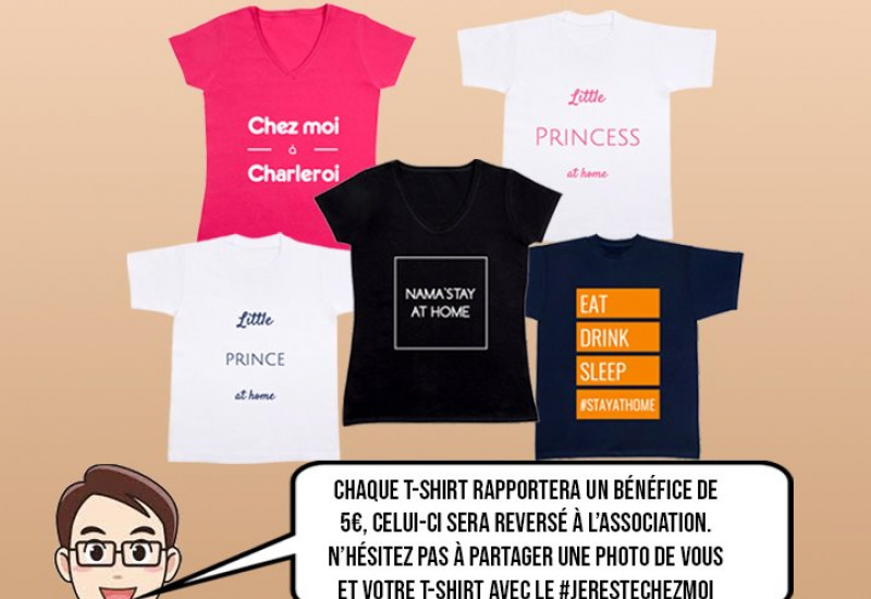 Coronavirus : Une carolo crée des t-shirt au profit de la Fondation Roi Baudouin
