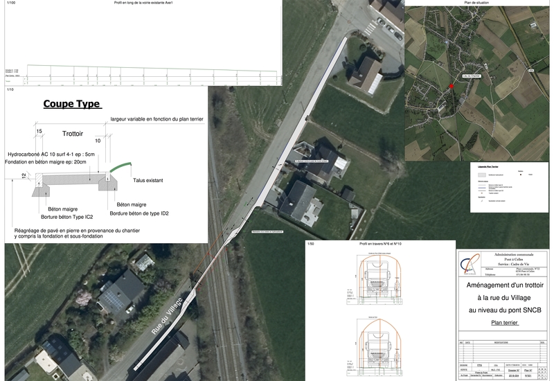 Pont-à-Celles : Un nouveau trottoir pour la rue du village 
