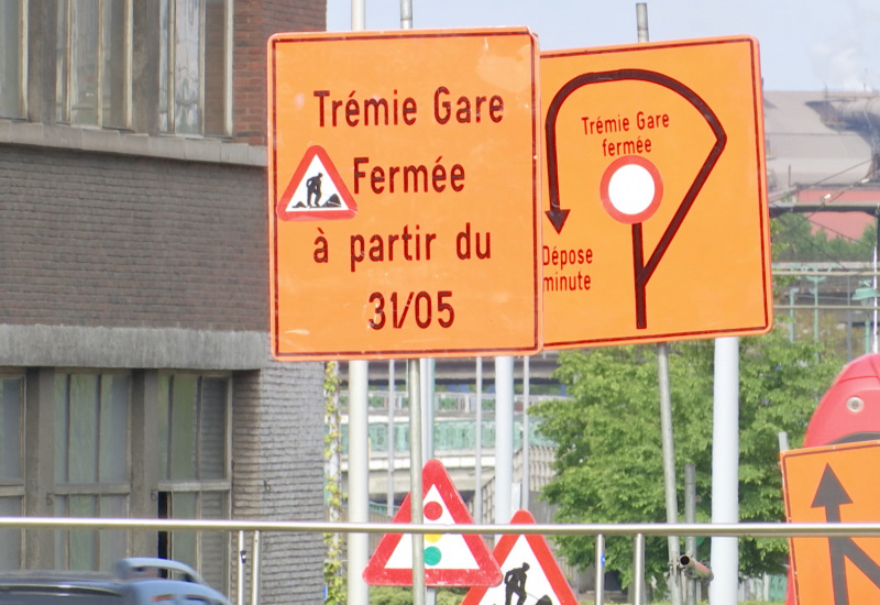 La circulation définitivement interdite devant la gare de Charleroi Sud dès ce lundi