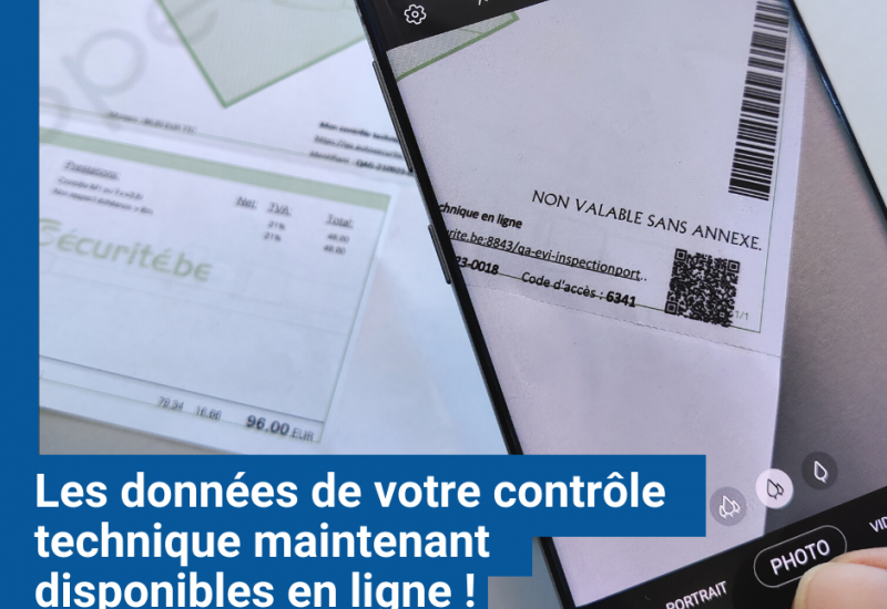 Un QR-code sur votre certificat de contrôle technique pour un compte-rendu complet de votre visite