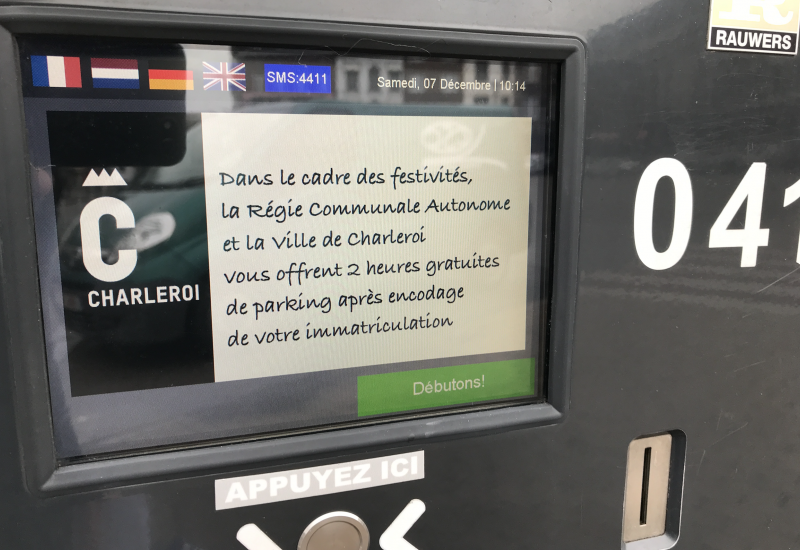 Charleroi : 2 heures de parking gratuit en ville à l'occasion des fêtes