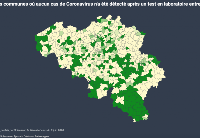 COVID-19 : De moins en moins de cas dans les communes de notre région