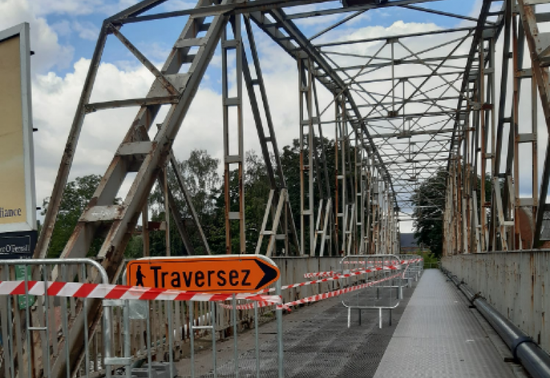 La passerelle menant vers la gare de Châtelet est à nouveau accessible