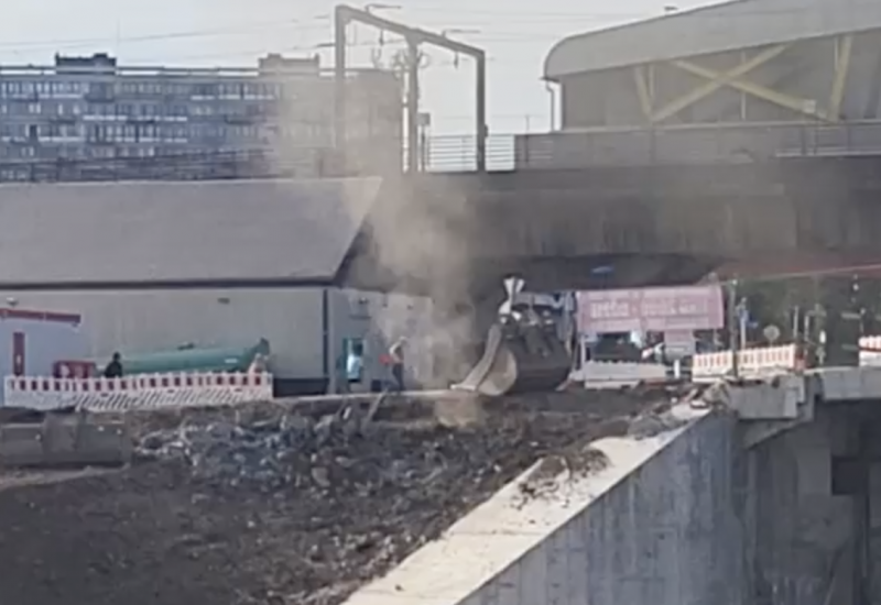 Une importante fuite de gaz près de la gare de Charleroi-Sud