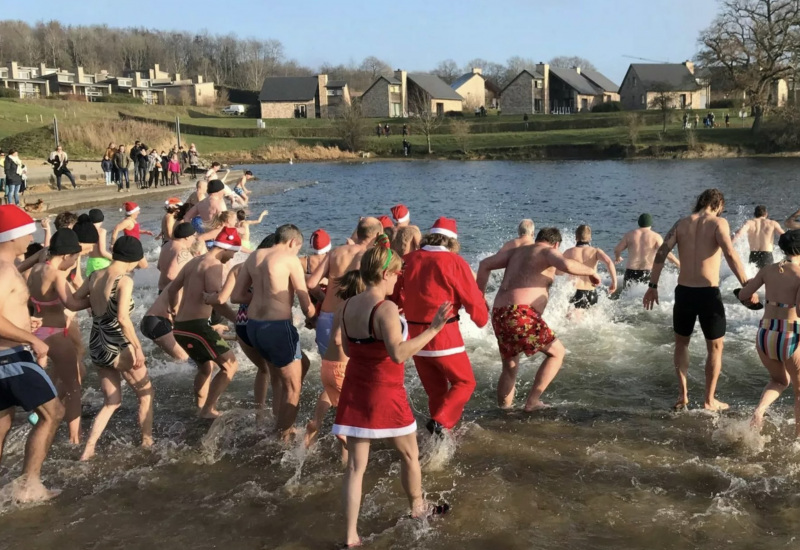 Lacs de l’Eau d’Heure: un plongeon nordique pour célébrer la nouvelle année ! 