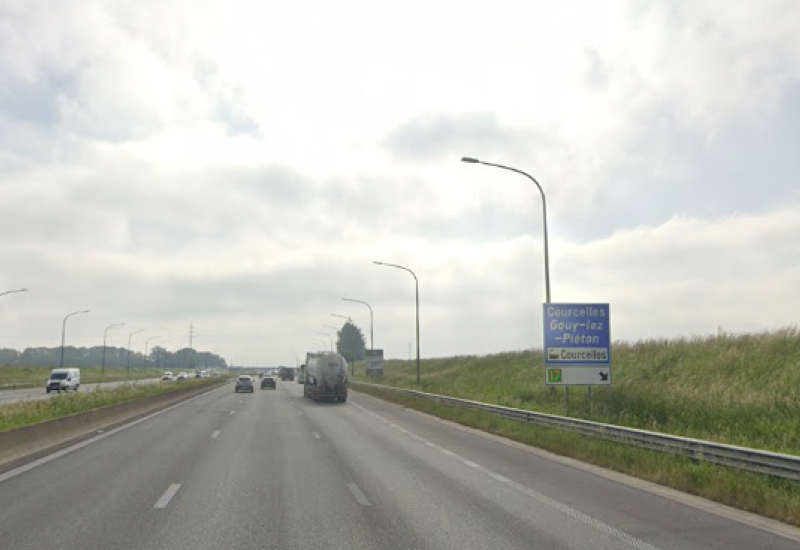 Accident : L'autoroute est fermée jusque 13h à Courcelles