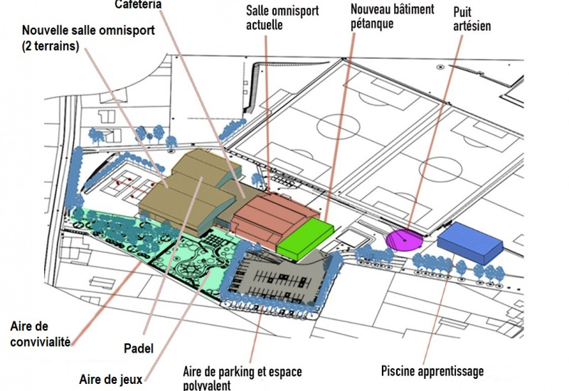 Frasnes-lez-Gosselies: le Complexe sportif va s'agrandir