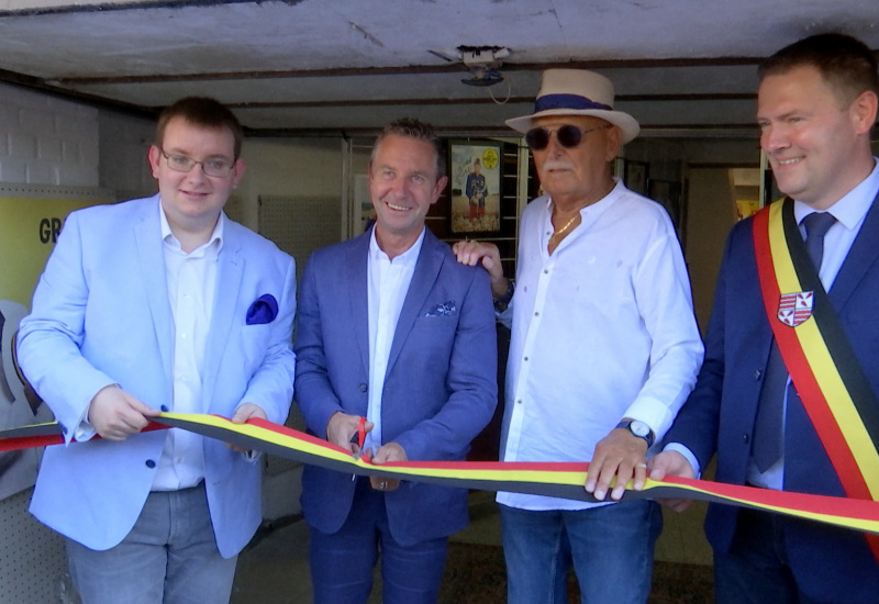 Inauguration du musée du Grand Jojo à Froidchapelle : découverte en présence de l'artiste et de ses amis