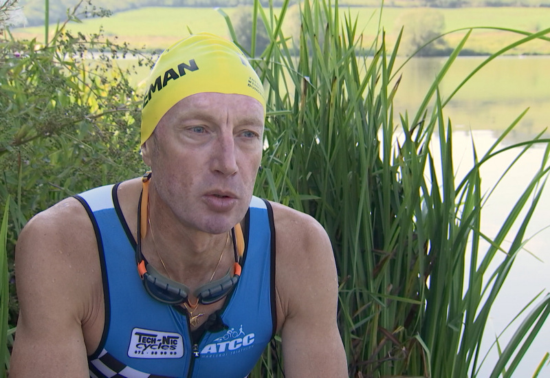 Le Fleurusien Dominic Bertin de retour d'un triathlon de l'extrême en Norvège