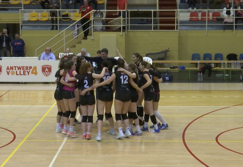 Les filles de Charleroi Volley ont confirmé le lendemain à Anvers