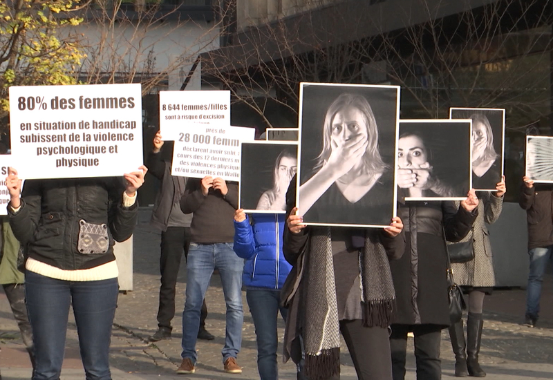 Charleroi : action de sensibilisation contre les violences faites aux femmes