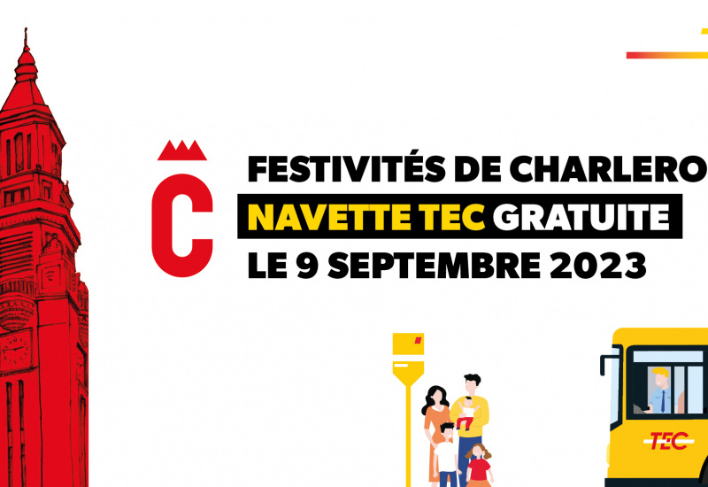 Charleroi: Des navettes TEC gratuites pour les festivités de la Ville-Haute