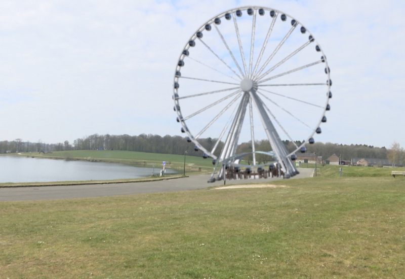 La grande roue des Lacs de l'Eau d'heure ne pourra pas tourner à partir du 8 mai