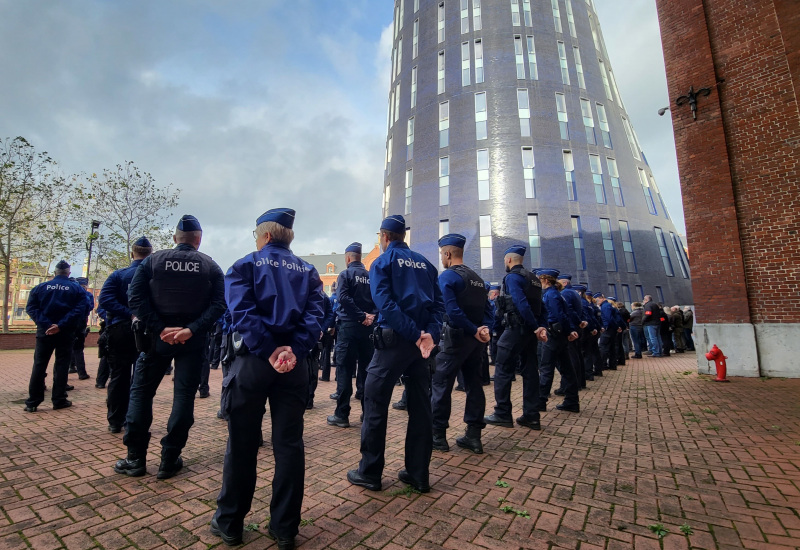 Charleroi: les policiers ont rendu hommage à Thomas 