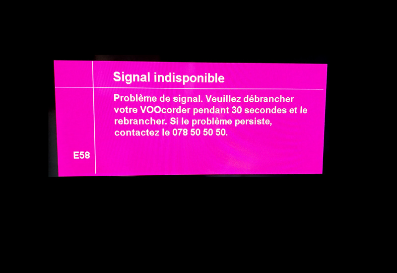 L'opérateur VOO partiellement en panne