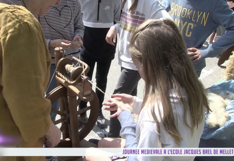 Fête médiévale à l'école l'école Jacques Brel de Mellet