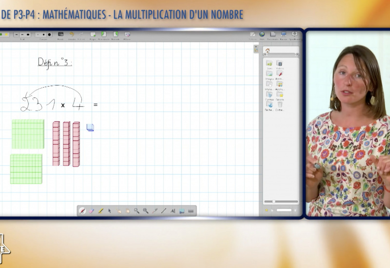 Une éducation presque parfaite presqu'à l'école :La multiplication d'un nombre (P3-4).