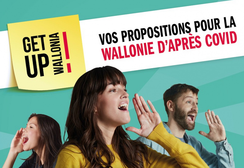 Get Up Wallonia fait appel à vos idées pour construire la Wallonie d'après Covid