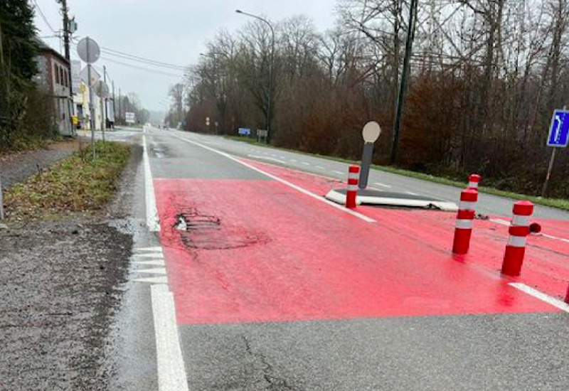 Sivry-Rance : certaines routes dégradées suite aux conditions hivernales