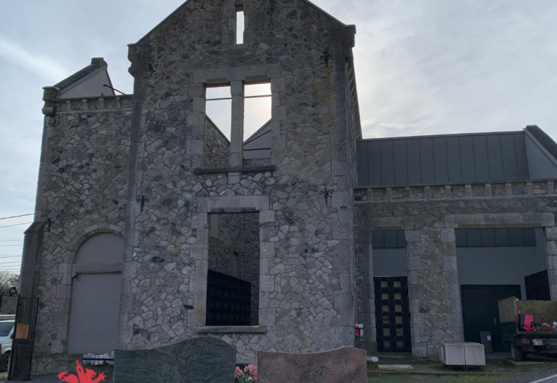 Thuin : fin des travaux de l'ancienne bâtisse du fossoyeur du cimetière