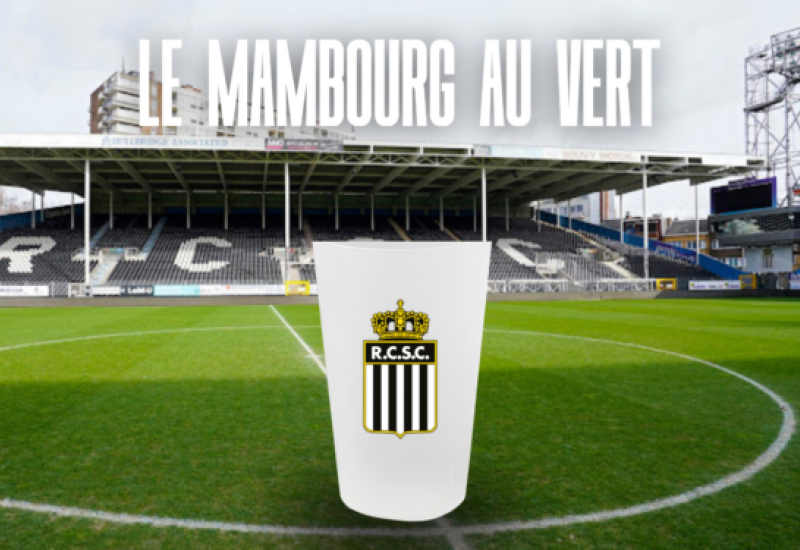 Le Sporting de Charleroi lance l'utilisation de gobelets réutisables