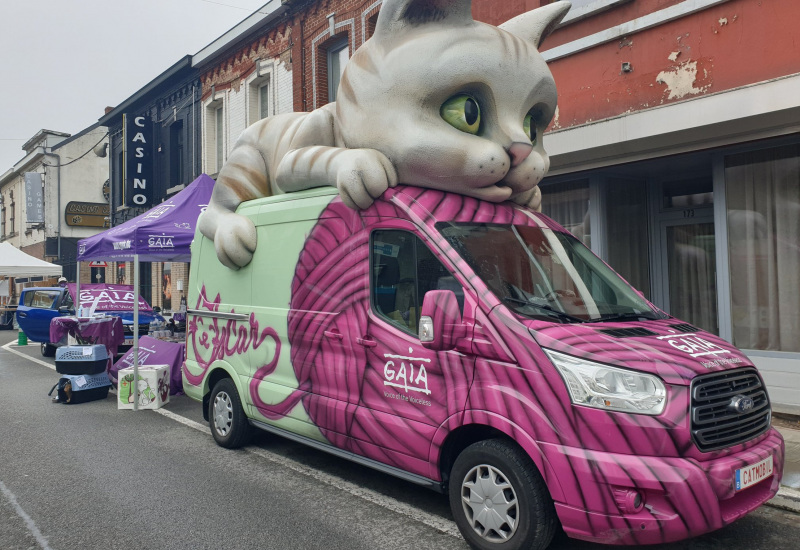 Momignies reçoit la catmobile de GAIA