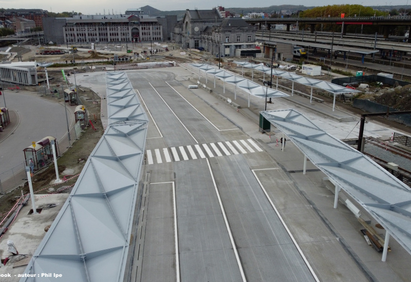 Gare de Charleroi sud : les travaux avancent sous le regard attentif des carolos