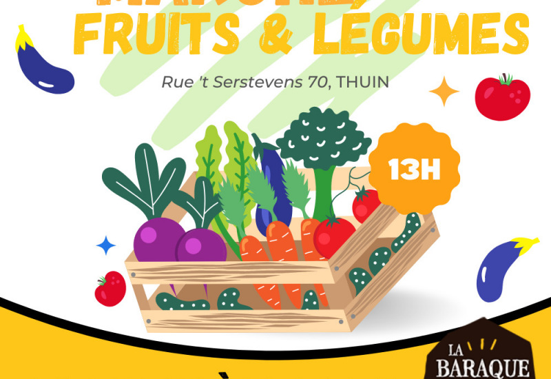 Thuin : un petit marché de fruits et légumes les samedis après-midi