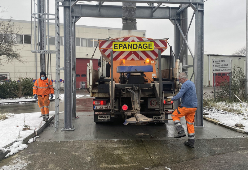 Charleroi : 360 tonnes de sel déversées en janvier